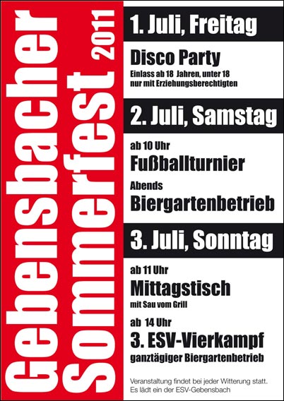 Poster "ESV-Sommerfest"