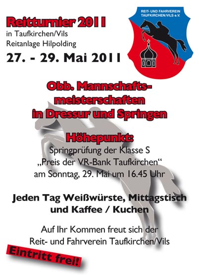 Plakat Reitturnier