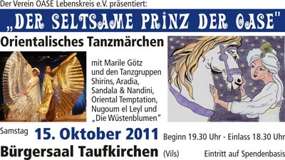 Plakat "Der seltsame Prinz der Oase"