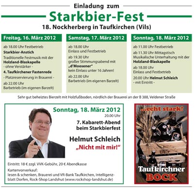 Starkbieranzeige