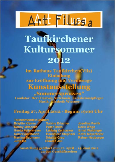 Plakat Eröffnung Kultursommer