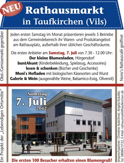 Infoblatt "Rathausmarkt"