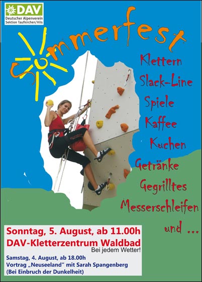 Poster DAV Sommerfest