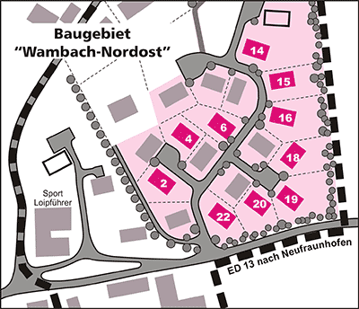 Plan "Baugebiet Wambach"