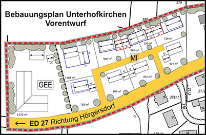 Bebauungsplan "Unterhofkirchen Vorentwurf"