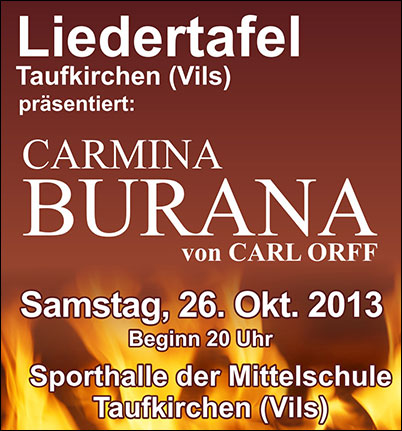 Plakat "Carmina Burana"