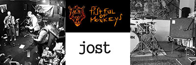 Plakat "Jost und Fistful of Monkeys