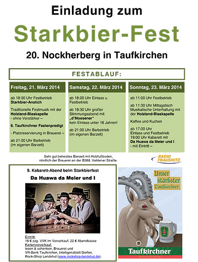 Programm Starkbierfest