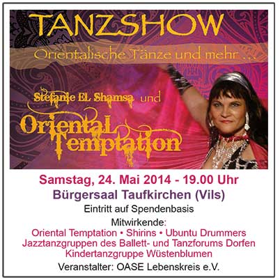 Plakat orientalische Tanzshow