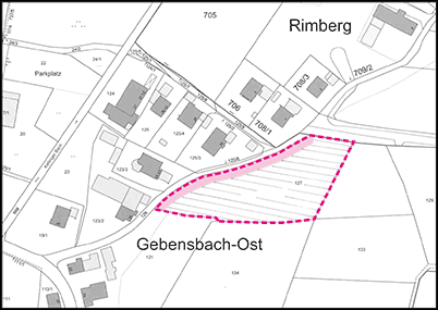 Flächennutzungsplanes für das Gebiet „Gebensbach-Ost“