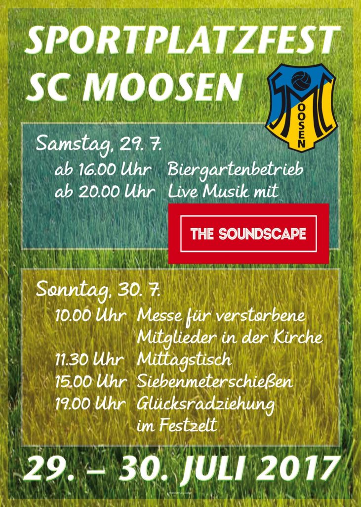 Moosen Sportplatzfest 2017