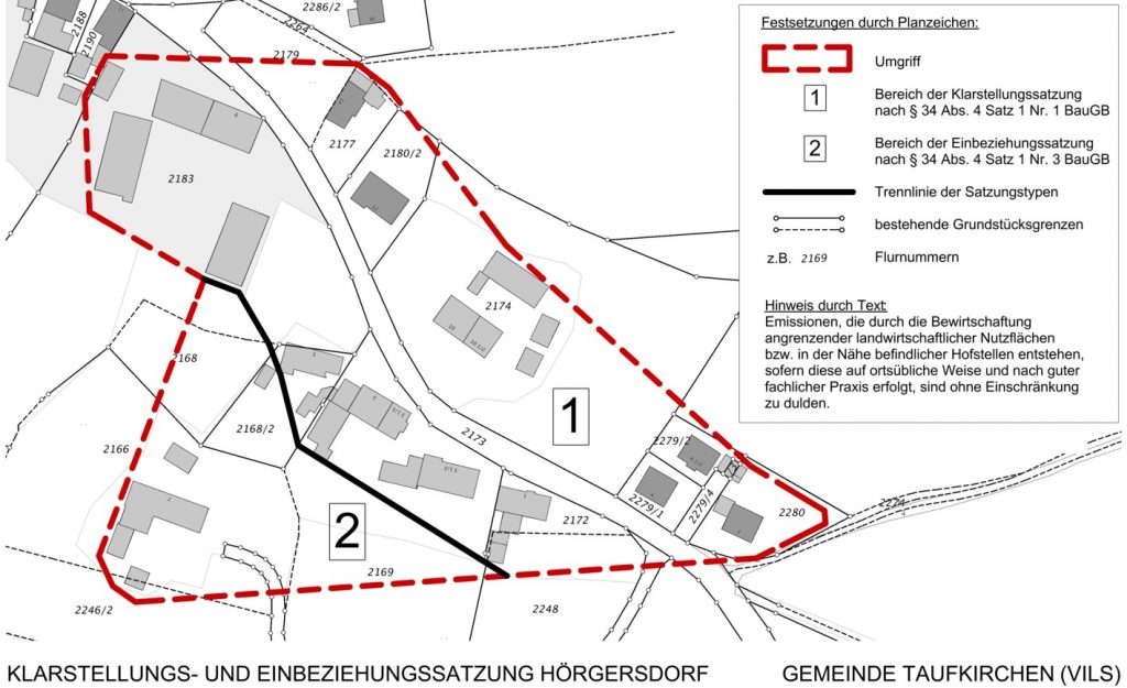 Plan Hörgersdorf Ergänzungssatzung