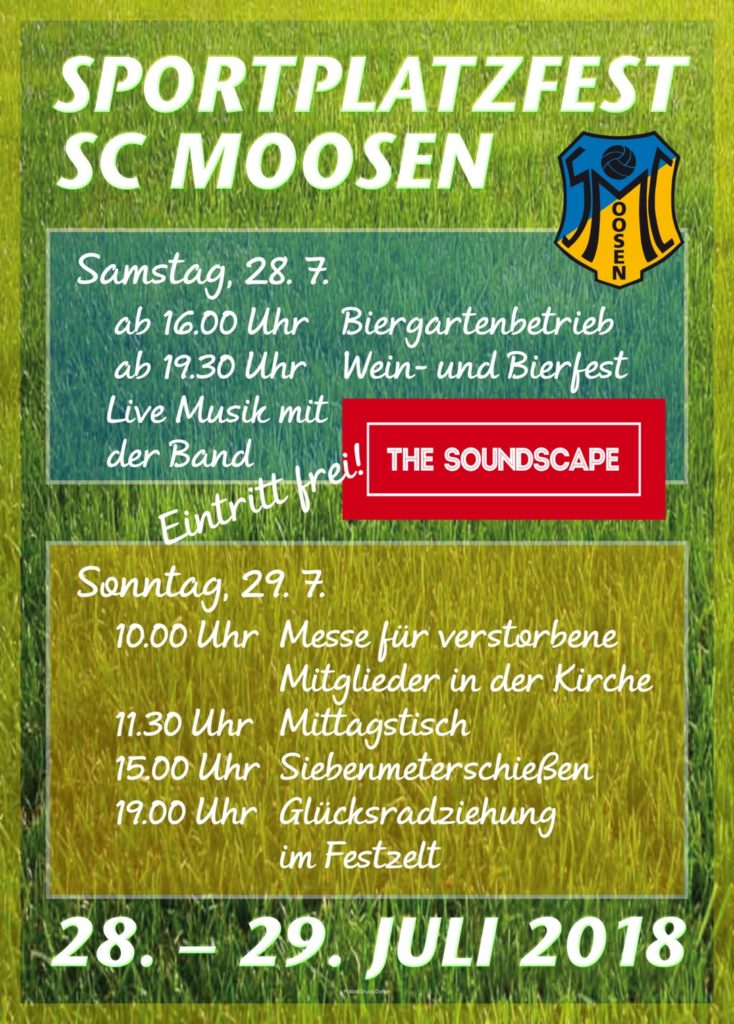 Sportplatzfest SC Moosen 2018