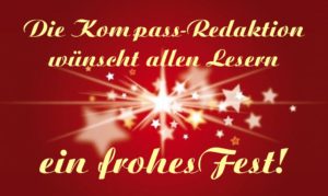 Weihnachtsglückwunsch Kompass-Redaktion