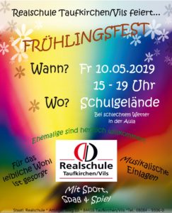Frühlingsfest Realschule Plakat