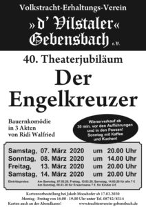 Theaterplakat Gebensbach 2020