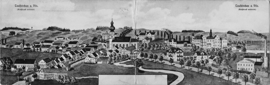 Ansichtskarte Archiv Taufkirchen Faltkarte