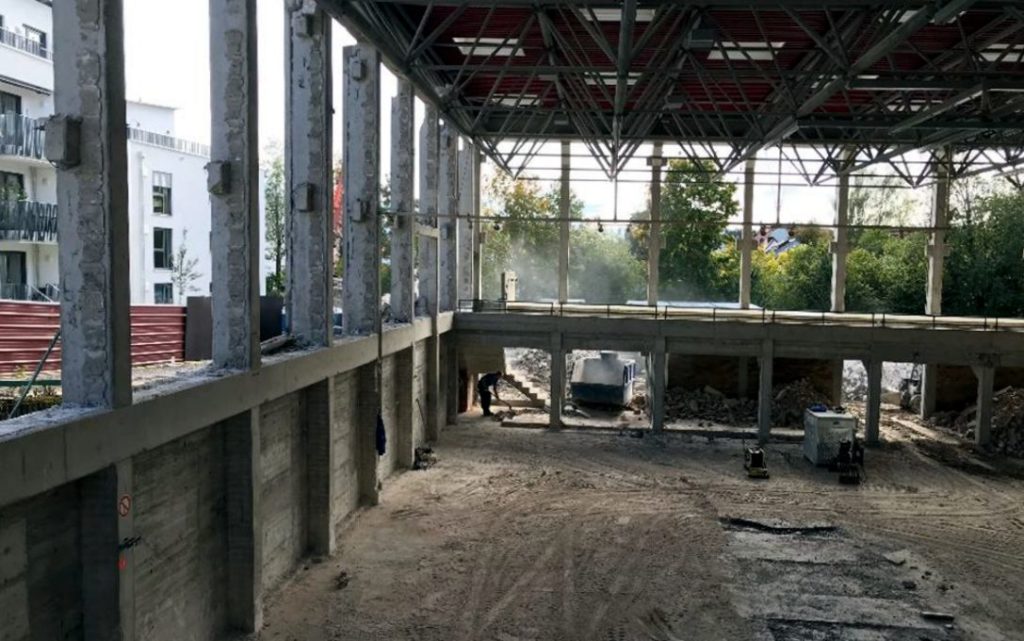 Mittelschule Abbruch Turnhalle